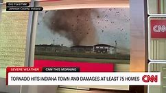 Video shows tornado ripping through homes, spraying debris