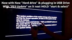 HOW TO FIX PS3 - NEW HARD DRIVE & UPDATE INSTALL