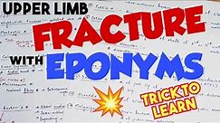 UPPER LIMB FRACTURE WITH EPONYMS | TRICK TO LEARN💥|MPT ENTRANCE EXAM | MUST WATCH 💥💥