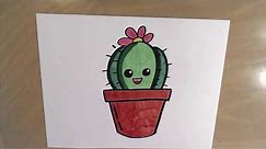 How to Draw a Cute Cactus