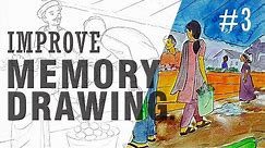 How to improve MEMORY DRAWING with SIMPLE EASY steps (English) - Art Forge