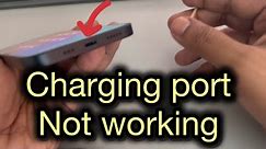 Charging port not working in iPhone : Fix