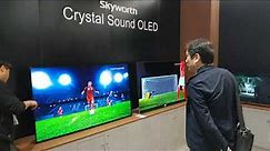 Skyworth Crystal Sound OLED TV, CES 2018 [4K - Video]