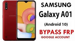 SAMSUNG Galaxy A01 (Android 10) FRP/Google Lock Bypass WITHOUT PC