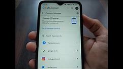 How to View Saved Passwords on your google account - Android / iOS