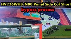 how to repair led tv panel/ problem side cof short