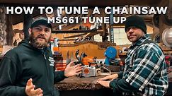 Tuning up my Stihl MS661 | How to Tune a Chainsaw!