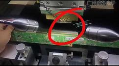 cof repair for monitor panel using bonding machine