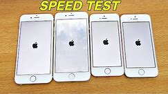 iPhone 6S vs SE vs 5S vs 6 - Speed Test! (4K)