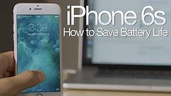 12 Tips to Save Battery Life on the iPhone 6s