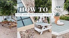 *Extreme Transformation* How To Tile An Outdoor Table