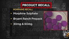FDA recalling 2 versions of morphine sulfate due to overpackaging