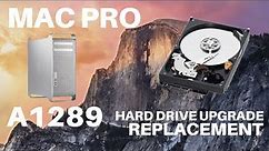 Mac Pro A1289 - Hard Drive SSD Upgrade or Replacement (2009-2012)