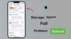 iPhone Storage full problem - iPhone storage full issue