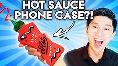 Can You Guess the Price of These WEIRD iPhone Cases? (Hot Sauce, BTS, Bubble Wrap, & more!)