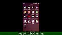 Sony Xperia Z2 D6503 Hard reset