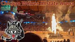 Pyro and Old Time Hockey | Chicago Wolves Allstate Arena