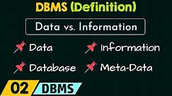 DBMS - Definition