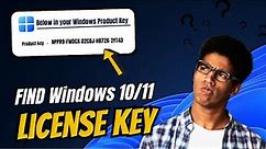 FIND Windows Product License KEY (Windows 10/11) In 1 Minute