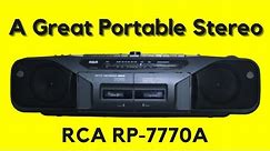 A Look At The RCA RP 7770A Portable Stereo : Vintage Tech Review