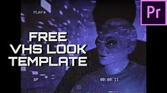 FREE VHS Overlay Template (Adobe Premiere)