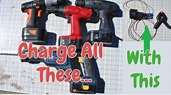 Charger your Cordless Drill without its charger! - How to Make a Universal Battery Charger-