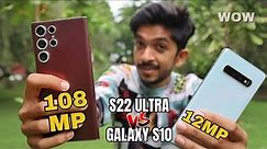 Samsung Galaxy S22 Ultra vs Samsung Galaxy S10 Camera Test 🔥 Best Camera Phone !!