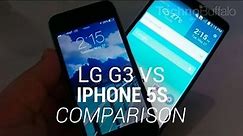 LG G3 vs iPhone 5S Comparison