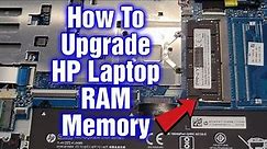 How To Install & Upgrade RAM Memory In HP Red Laptop - Step By Step Tutorial