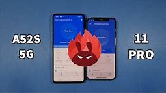 Samsung A52S 5G vs Iphone 11 Pro Antutu Benchmark Test