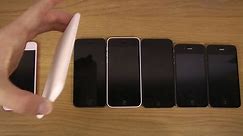 iPhone 6 Prototype vs. iPhone 5S vs. iPhone 5 vs. iPhone 4S vs. iPhone 4 vs. iPod Touch 5G - video Dailymotion
