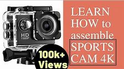Learn How to Assemble Accessories of your Sports cam 4K