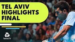 Novak Djokovic Vs Marin Cilic For The Title | Tel Aviv 2022 Final Highlights