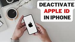 How to Deactivate Apple Id Account