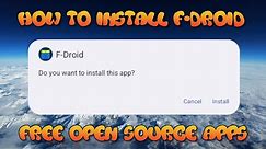 How To Easily Install F-Droid - Install Free Open Source Apps (2024)