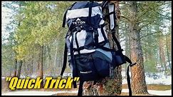 How To Hang Your Pack When Backpacking - "Quick Trick"