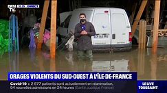Orages: jusqu'à 60 cm d'eau recensés dans le village de Bailleau-le-Pin en Eure-et-Loir