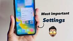 Most important settings✌️- every iPhone users need to change
