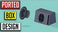 How to design a ported subwoofer box - for beginners