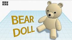 [1DAY_1CAD] BEAR DOLL (Tinkercad : Know-how / Style / Education)