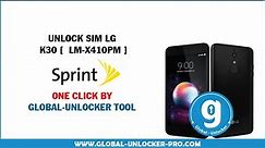 Unlock sim LG K30 LM X410PM By Global Unlocker Pro