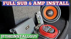How to install a sub and amp in your car | FULL DETAILED INSTALL WITH CADENCE SOUND