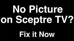 Sceptre TV No Picture but Sound - Fix it Now