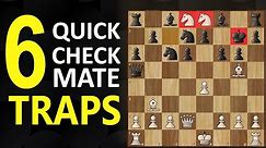 6 Checkmate Traps | Chess Opening Tricks to Win Fast | Short Games, Moves, Tactics & Ideas