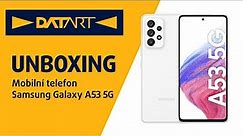 Mobilní telefon Samsung Galaxy A53 5G bílý | unboxing
