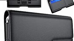 Stronden Holster for iPhone 15 Plus, 15 Pro Max, 14 Plus, 14 Pro Max, 13 Pro Max, 12 Pro Max, 11 Pro Max, XS Max - Leather Belt Case with Belt Clip [Magnetic Closure] Pouch (Fits Regular Case Only)