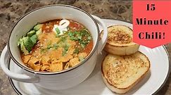 Easy Chicken Chili Recipe - 15 minute Chili Recipe - Easy Lunch Ideas - Finally Getting Cold ❄️