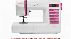 Janome Decor Computerized Sewing Machine with 50 Built-In Stitches w Hard Case