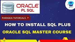 How to Download and Install Sql plus on Windows 10 and Windows 11 | Oracle 10g || SQL Software 2023