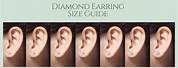 1 Carat Diamond Earrings Actual Size